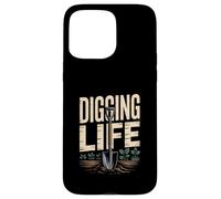 Urban Gardening Digging Life Shovel Roots Plants Case for iPhone 15 Pro Max