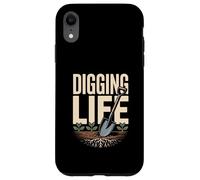 Urban Gardening Digging Life Shovel Roots Plants Case for iPhone XR