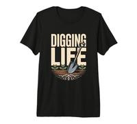 Urban Gardening Digging Life Shovel Roots Plants Premium T-Shirt
