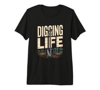 Urban Gardening Digging Life Shovel Roots Plants Premium T-Shirt