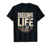 Urban Gardening Digging Life Shovel Roots Plants T-Shirt