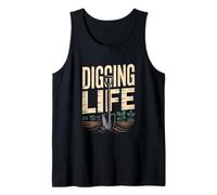Urban Gardening Digging Life Shovel Roots Plants Tank Top