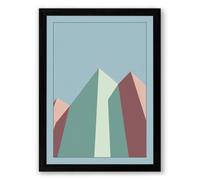 Urban Geometry Art Deco Framed Wall Art Print A3 (42×29.7cm) Black, Wall Decor for Living Room, Bedroom, Office & Home, Ready to Hang, Art Gift