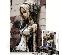Urban Girl V Jigsaw Puzzles 1000 Pieces Brain Exercise Calm Recreation Precision Cut Meaningful Gift (38x26cm)