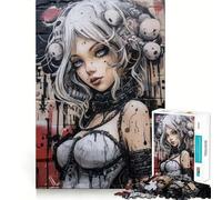 Urban Girl V Jigsaw Puzzles for Adults 1000 Think Boost Game Precise Interlock Structure Easy to Learn Family Enjoyment (38x26cm)