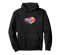 Urban Graffiti Fly Girl 80s 90s Old School Hip-hop Girl Pullover Hoodie