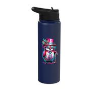 Urban Graffiti Penguin Lover Stuff Street Art Penguin Stainless Steel Insulated Water Bottle