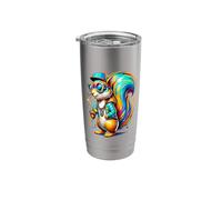 Urban Graffiti Squirrel Lover Stuff Street Art Squirrel Stainless Steel Insulated Tumbler