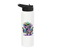 Urban Graffiti Zebra Lover Stuff Street Art Zebra Stainless Steel Insulated Water Bottle