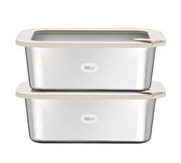 Urban Green Stainless Steel Food Containers (Silver-White-2T3)