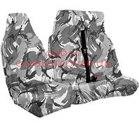URBAN GREY CAMOUFLAGE Camo Van Seat Covers - Single + Double