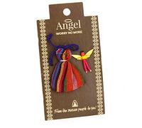 Urban Guatemalan Worry Doll Angel Genuine Handmade Mayan Fair Trade 2.5cm Doll w. Bag
