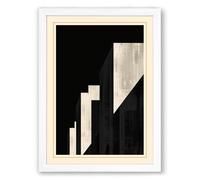Urban Heights Industrial Framed Wall Art Print A2 (59.4×42cm) White, Wall Decor for Living Room, Bedroom, Office & Home, Ready to Hang, Art Gift