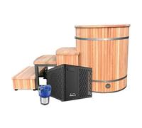 Urban Ice Tribe Cedar Plunge Tub System With Stainless Steel Liner