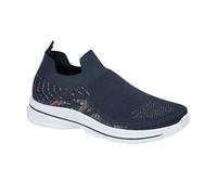 Urban Jacks Ladies Casual Comfort Summer Breathable Lightweight Flexible Slip-On Sock Rainbow Trainer Shoe Sizes 4-8’s (Navy, UK Footwear Size System, Adult, Women, Numeric, Medium, 6)