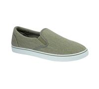 Urban Jacks Mens Canvas Mesh Slip On/Lace-up Espadrilles Casual Low Top Plimsoll Trainers Size 7-12 (Khaki, UK Footwear Size System, Adult, Men, Numeric, Medium, 10)