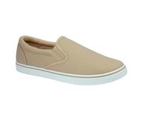 Urban Jacks Mens Canvas Mesh Slip On/Lace-up Espadrilles Casual Low Top Plimsoll Trainers Size 7-12 (Taupe, UK Footwear Size System, Adult, Men, Numeric, Medium, 9)