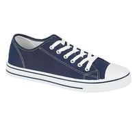 Urban Jacks Mens Canvas Mesh Slip On/Lace-up Espadrilles Casual Low Top Plimsoll Trainers Size 7-12 (Navy Lace-up, UK Footwear Size System, Adult, Men, Numeric, Medium, 7)