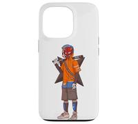 Urban Japanese Anime Devil Masked Read The Bat Warrior Case for iPhone 13 Pro