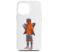 Urban Japanese Anime Devil Masked Read The Bat Warrior Case for iPhone 13 Pro Max