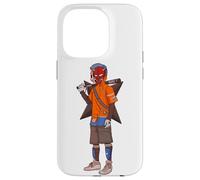 Urban Japanese Anime Devil Masked Read The Bat Warrior Case for iPhone 14 Pro