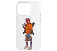 Urban Japanese Anime Devil Masked Read The Bat Warrior Case for iPhone 15 Pro Max