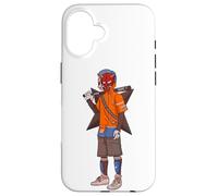 Urban Japanese Anime Devil Masked Read The Bat Warrior Case for iPhone 16