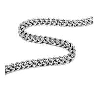 Urban-Jewelry Thick Stainless Steel Men's Necklace Chain (Silver Color, 8 mm width) (46)