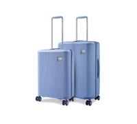 Urban Jungle Lumolite Trolley Bag Hardside Polycarbonate Suitcase Sets Light Weight Suitcase with, 8 Spinner Wheels and TSA Lock Travelling Luggage for Men & Women, Blue, Set of 2 (Cabin + Medium