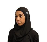 Urban Junk Sports Hijab Anti-Bacterial Anti-Odour Sweat Wicking breathable Adjustable Weightless fabric UK Stock (Black, XS - S)