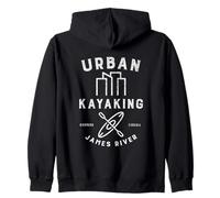 Urban Kayaking James River Richmond Zip Hoodie