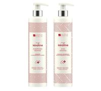 Urban Keratin Kit Duo | Sulphate-Free Shampoo and Care Kit with Keratin | Brazilian Shampoo and Smoothing Conditioner (400 ml x 2) | Made in France