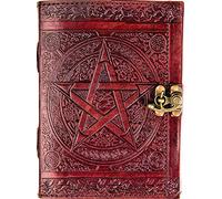 URBAN LEATHER Pentagram Book of Shadows Leather Gothic Grimoire Notebook