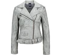 Urban Leather Perfecto Ladies Jacket, Light Grey