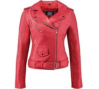 Urban Leather Perfecto Ladies Jacket, Red