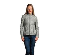 Urban Leather RT01 Ladies Jacket, Grey, Size 2X-Large