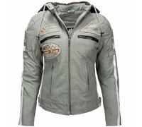 Urban Leather Women's Leather Motorcycle Jacket '58 LADIES' | Lambskin Biker Jacket | CE Approved Remouvable Armour for Back, Shoulders and Elbows