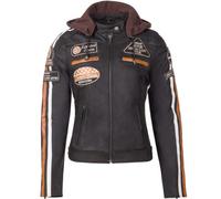 Urban Leather Women's Leather Motorcycle Jacket '58 LADIES' | Lambskin Biker Jacket | CE Approved Remouvable Armour for Back, Shoulders and Elbows