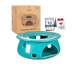 Urban Lifestyle Tea Cosy Warmer Ceramic (Turquoise) - Tea Oven to Keep Teapot or Coffee Pot Warm