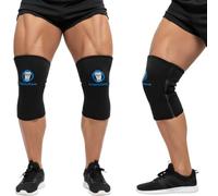 Urban Lifters 7mm Zip Knee Sleeves - Quick-Release Compression for Hyrox & Hybrid Training - Heavy-Duty Neoprene Support for Squats & Functional Fitness - Pair (S)