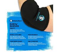 Urban Lifters Elbow Sleeves for Weightlifting (Pair). Elbow Compression Sleeve for weightlifting. Weightlifting Elbow Brace providing Support, compression & injury prevention.For Men & Women (M)