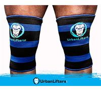 Urban Lifters Knee Sleeves Double Ply Weight Lifting, Powerlifting Knee Sleeve, Weight Lifting Knee Sleeves Women & Men, Knee Compression Sleeve for Bodybuilding (Black & Blue, XXL)