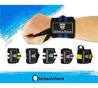 Urban Lifters Weight Lifting Wrist Wraps, Heavy Duty Advanced 18" Wrist Support For Weight Training, BodyBuilding, Olympic Lifting, Powerlifting, WOD Workouts, & Calisthenics (Black/Blue)