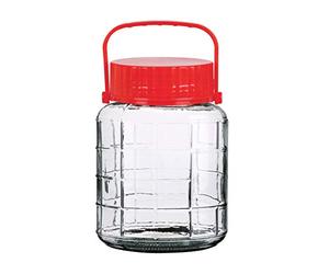 Urban Living Conservation 2Ltr Jar with Lid and Handle Red