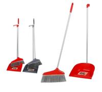 Urban living "Red Silver Airport Shovel with Brush 2 Colours Red and Grey