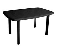 Urban Living SUNNYDAYS LE PLASTIK - Garden Table Spotlight Grey Anthracite 140 x 90 x 72 cm