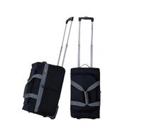 Urban London 40 Inch Extra Large Suitcase - Softside Wheeled Luggage with 3 Wheels, Telescopic Handle, Maximum Capacity Travel Trolley for Long-Distance Travel (Black and Gray)