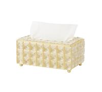 Urban London Luxury Nordic Crystal Tissue Box Creative High-End Metal Craft for Elegant Dining & Living Spaces Wholesale from Factory (gold)