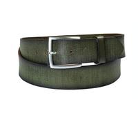 Urban London Men's Genuine Leather Belts For Casual, Buckled Designer 100% Genuine Buffalo Leather Belts for Mens Emporio Belt Square Buckle - 4cm width