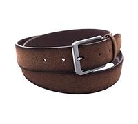 Urban London Men's Genuine Leather Belts For Casual, Buckled Designer 100% Suede Leather Belts for Mens Suede Belt Square Buckle - 3.5 cm width